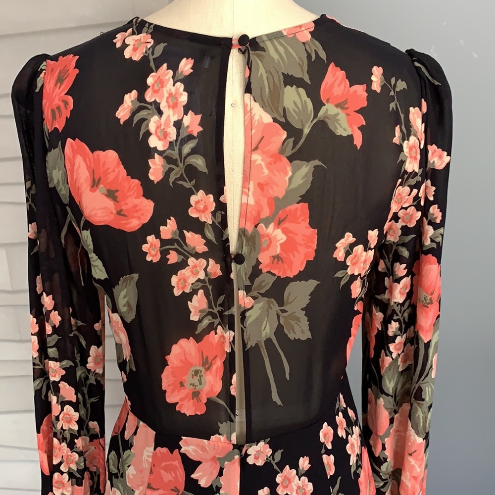 Reformation Luanne Midi Dress in Louise Floral - Picture 4 of 8